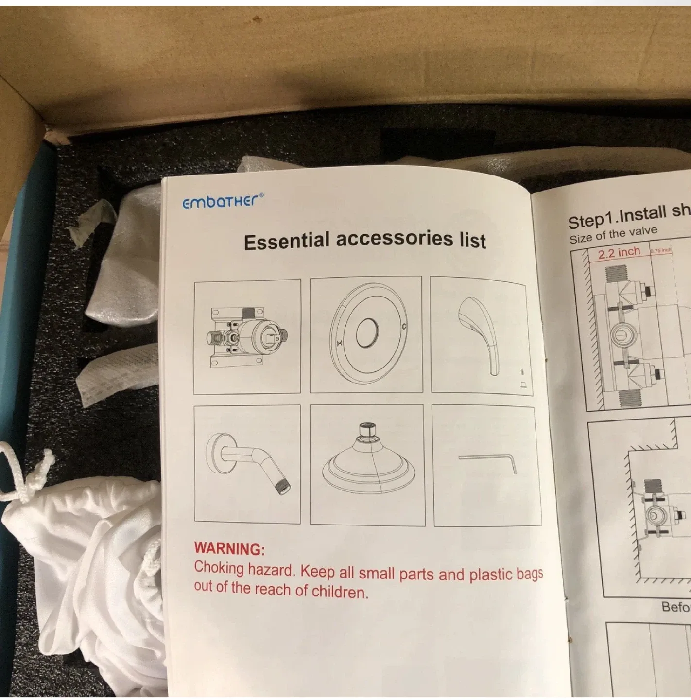 EmBather Shower System Set - New in Box image indicator(2)