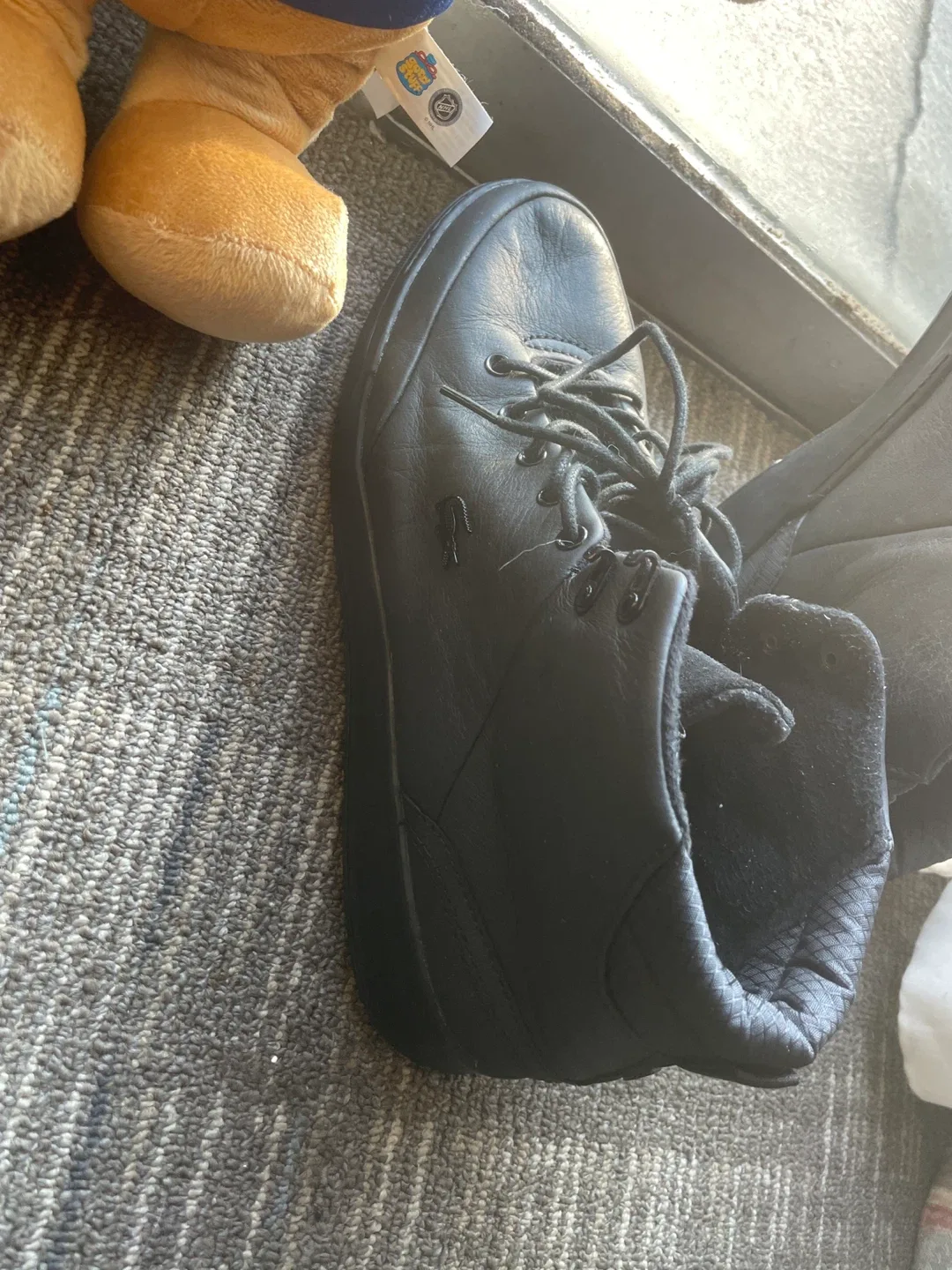 Lacoste Black Leather Boots  🥕 🥕🥕 🥕 image indicator(2)