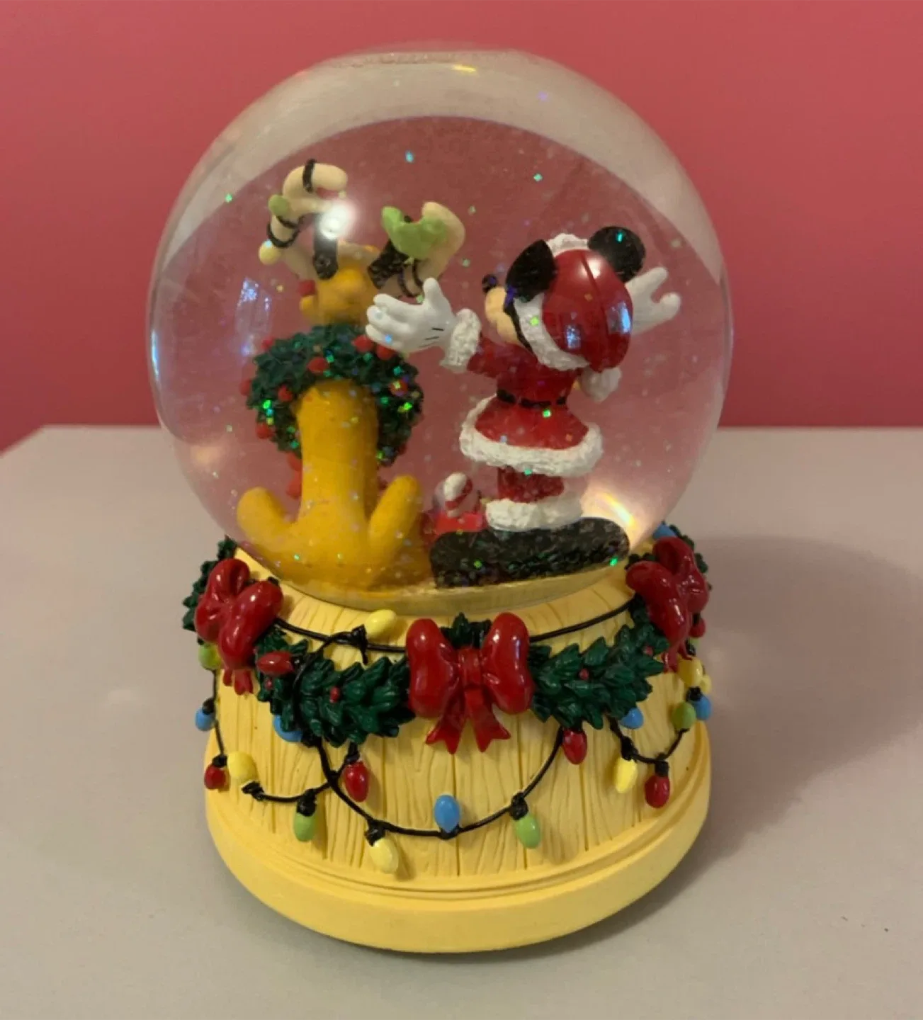 Disney Mickey Mouse Christmas Snow Globe image indicator(2)