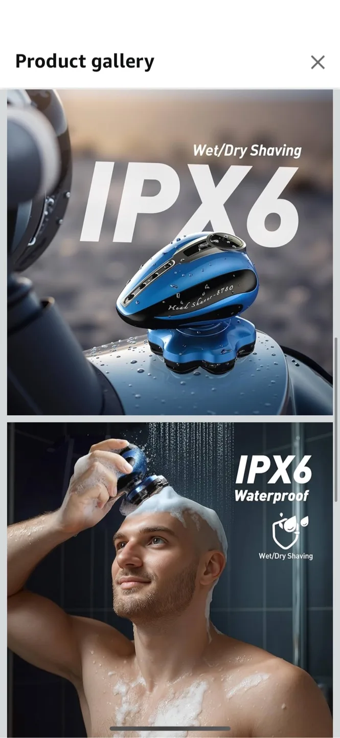 Ciforczh Head Shaver 8780 - Blue image indicator(3)