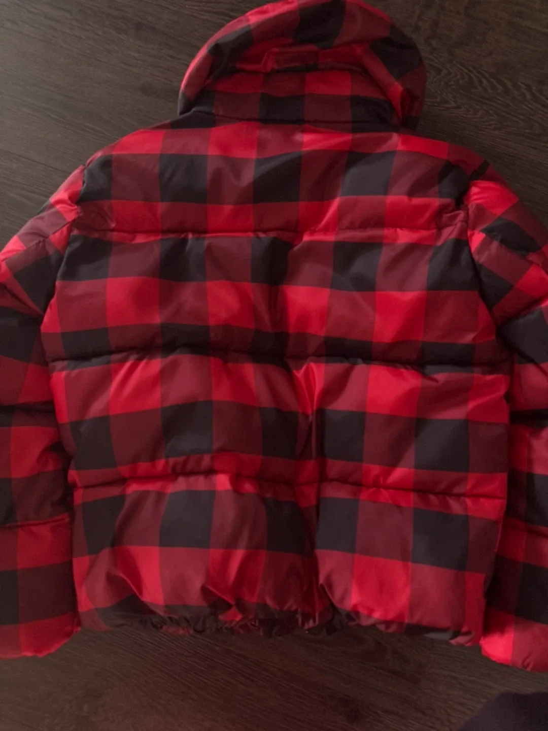 Kendall + Kylie Red & Black Puffer Jacket - XS image indicator(6)