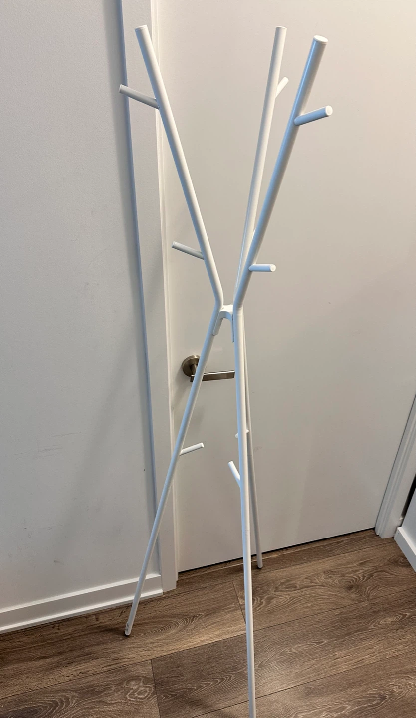 IKEA White Branch Coat Rack