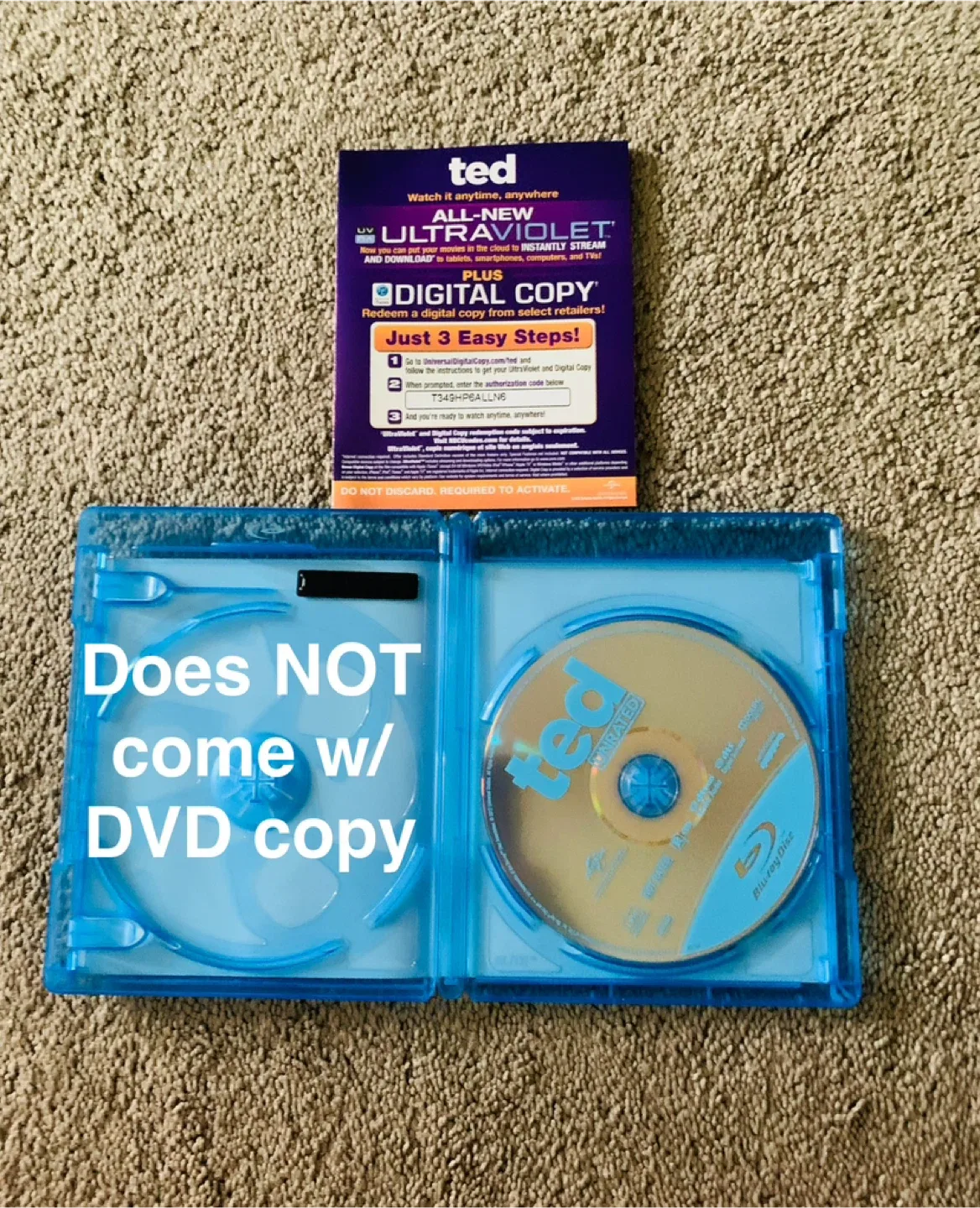 Blu-Ray DVD Ted and Ted 2 Movies (take both $9) image indicator(3)