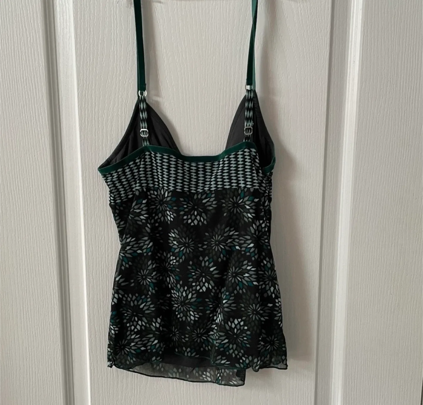 Mexx Black Floral Cami Top - Size M image indicator(4)
