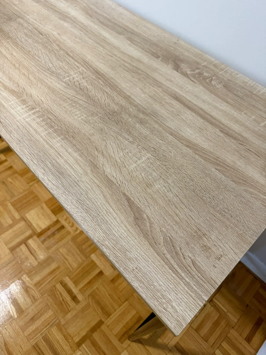 MOVING OUT SALE !! Office Desk and Used Black Office Chair thumbnail