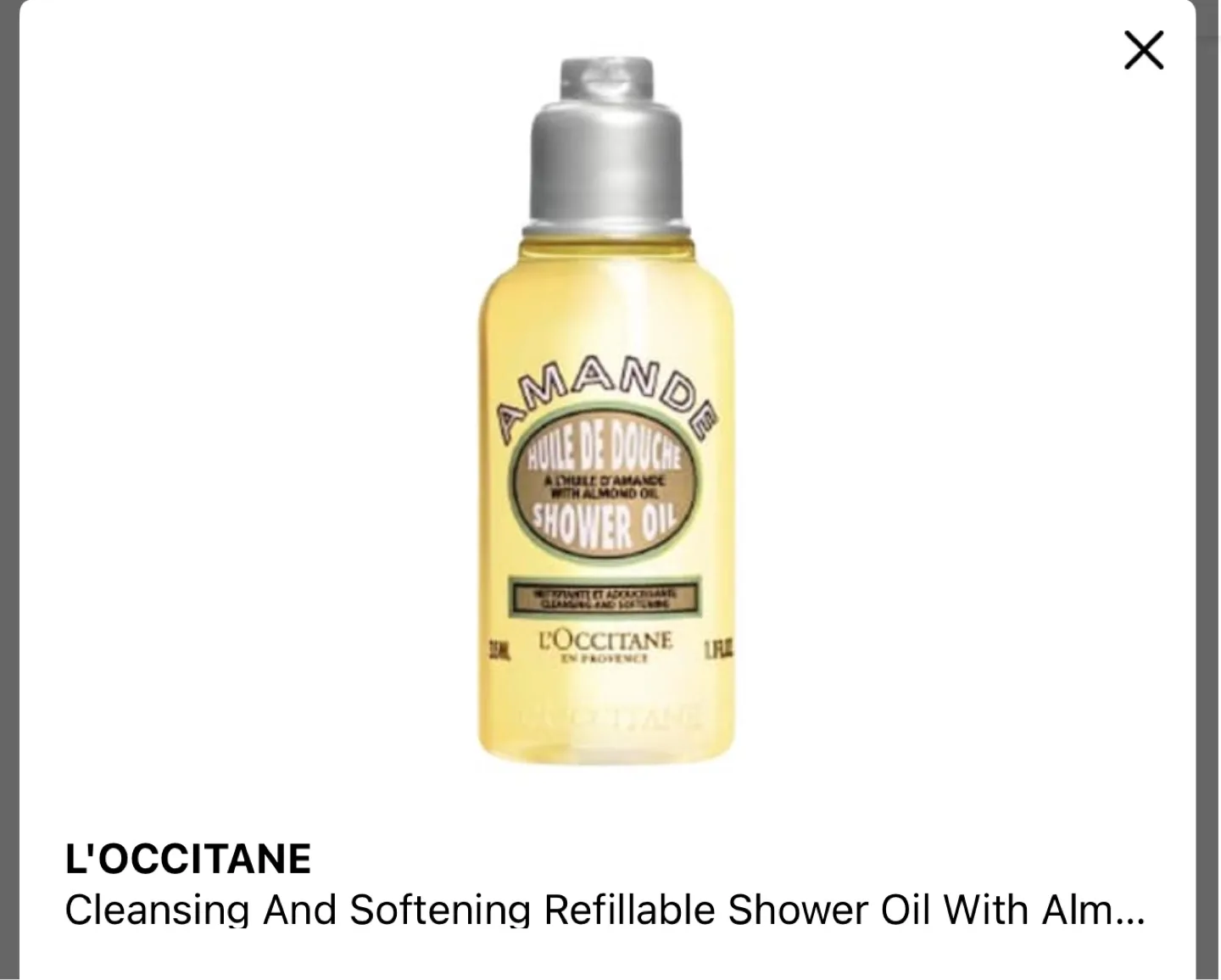 L'Occitane Almond Shower Oil thumbnail