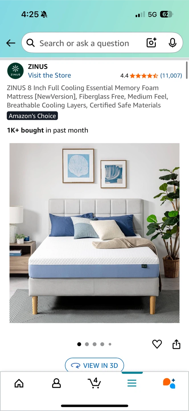new unopened full size mattress