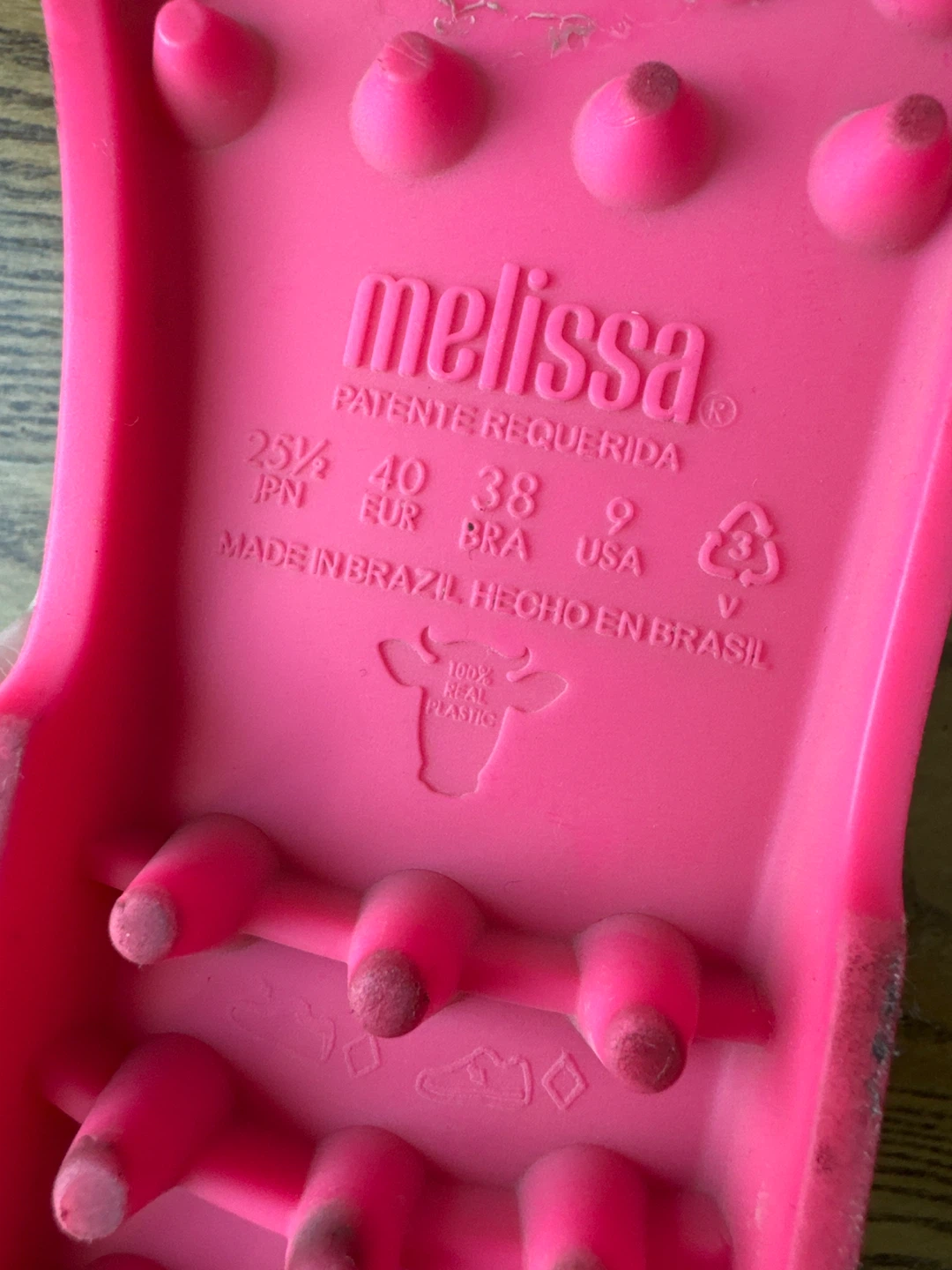 Melissa Pink Jelly Sandals - Size 9 - photo 3