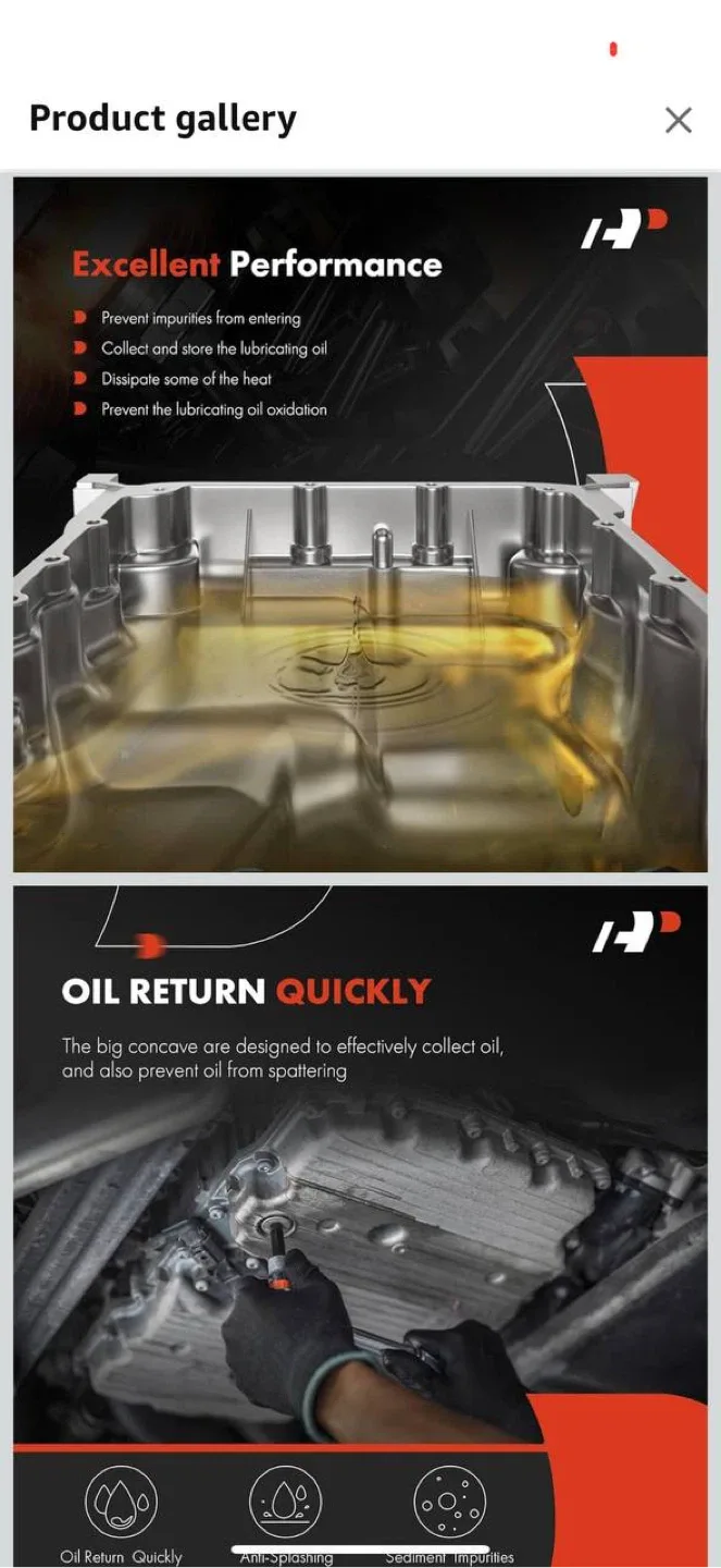 A-Premium Engine Oil Pan Sump with Drain Plug – NEW image indicator(5)