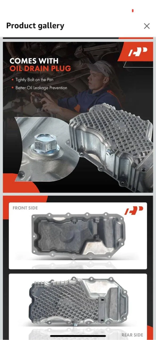 A-Premium Engine Oil Pan Sump with Drain Plug – NEW image indicator(6)