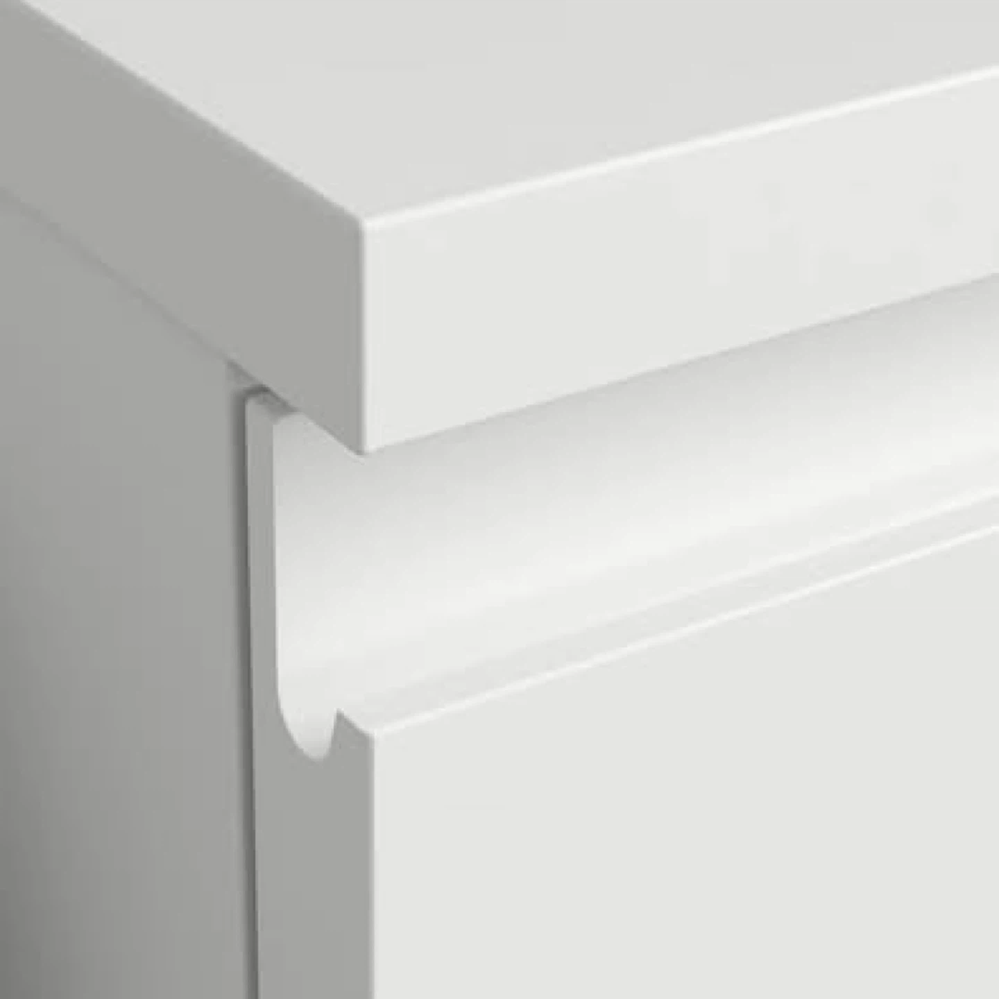 IKEA Malm White 3-Drawer Dresser - photo 2