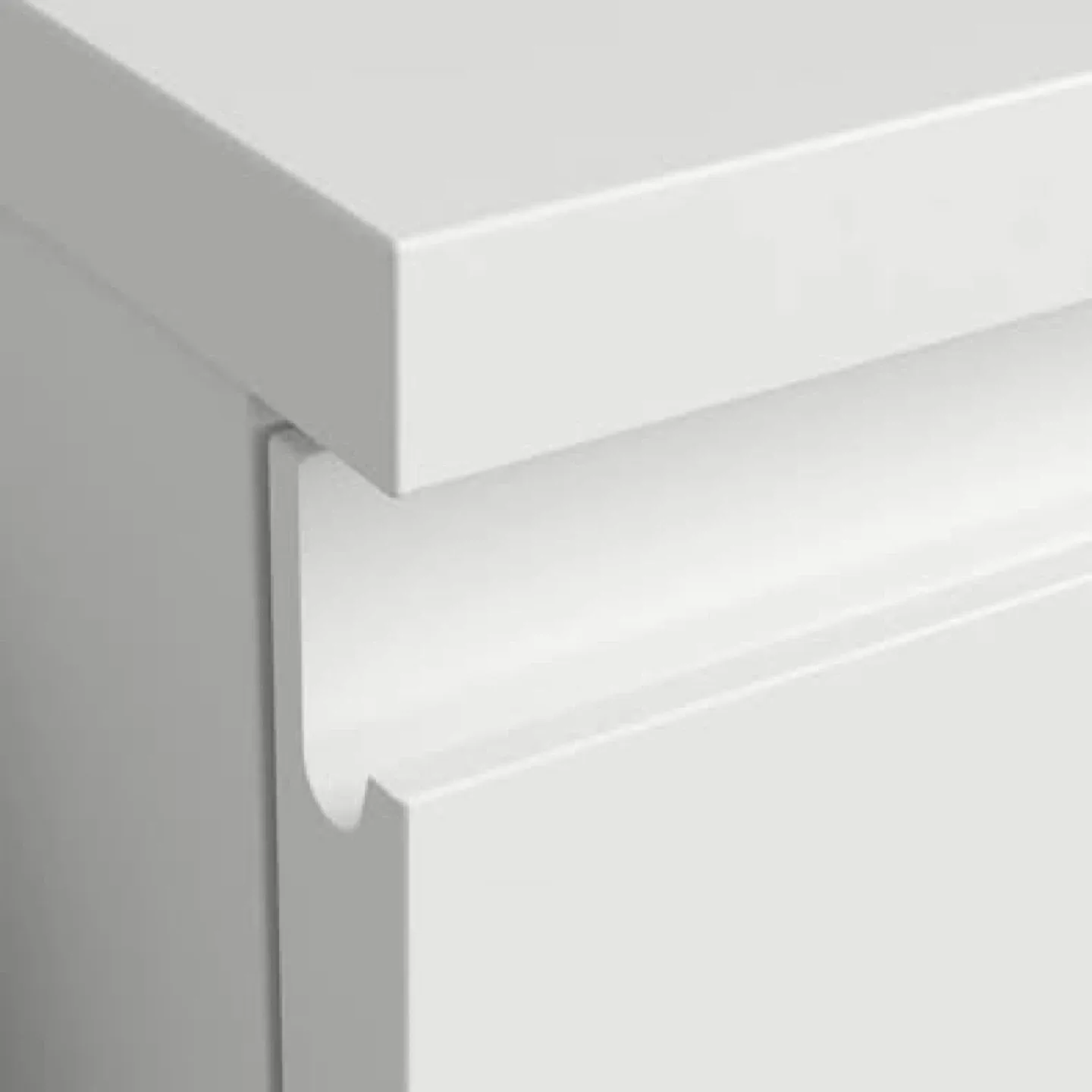 IKEA Malm White 3-Drawer Dresser image indicator(2)