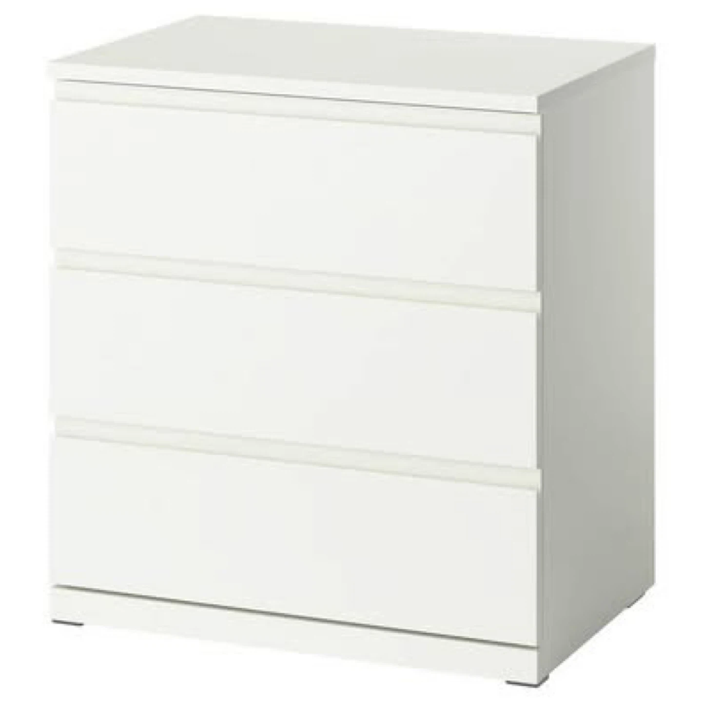 IKEA Malm White 3-Drawer Dresser