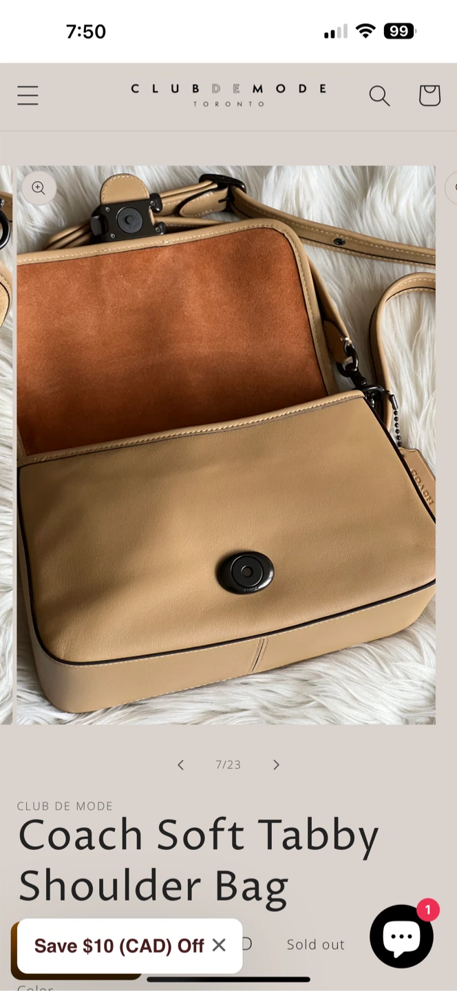 Coach Soft Tabby Suede Shoulder Bag - photo 3