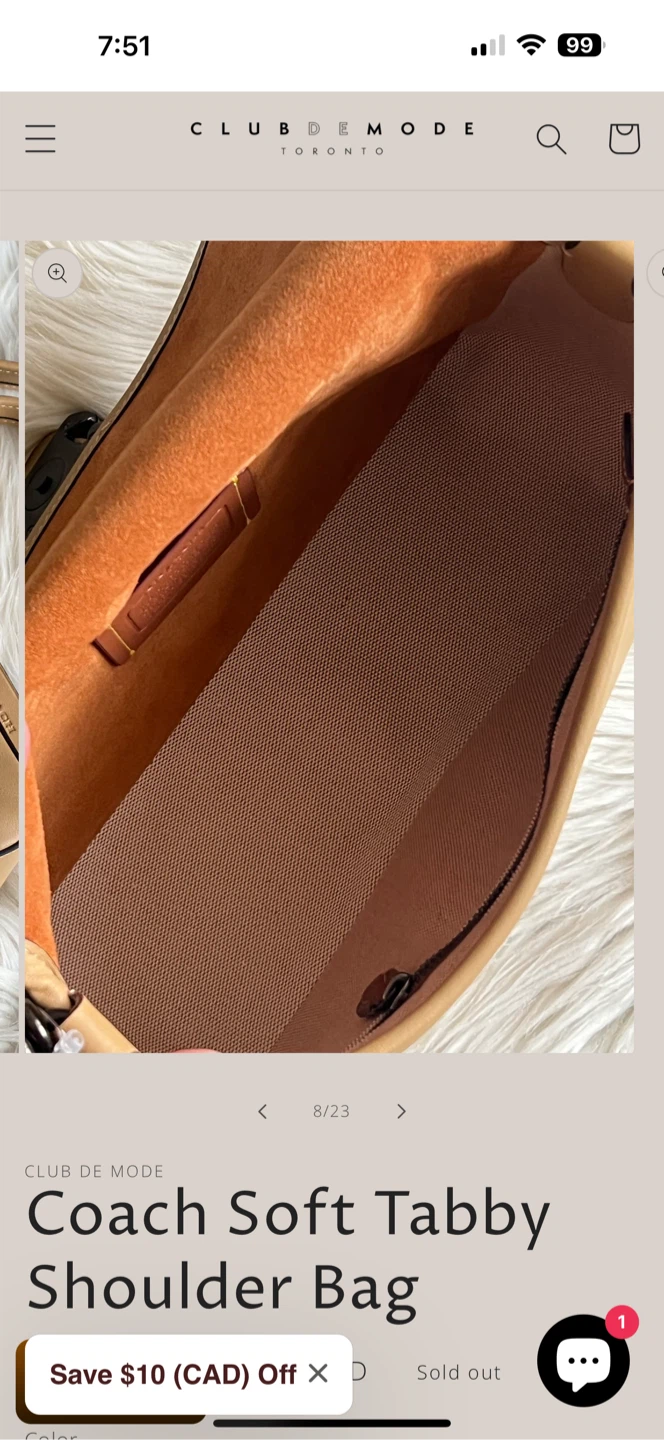 Coach Soft Tabby Suede Shoulder Bag - photo 2