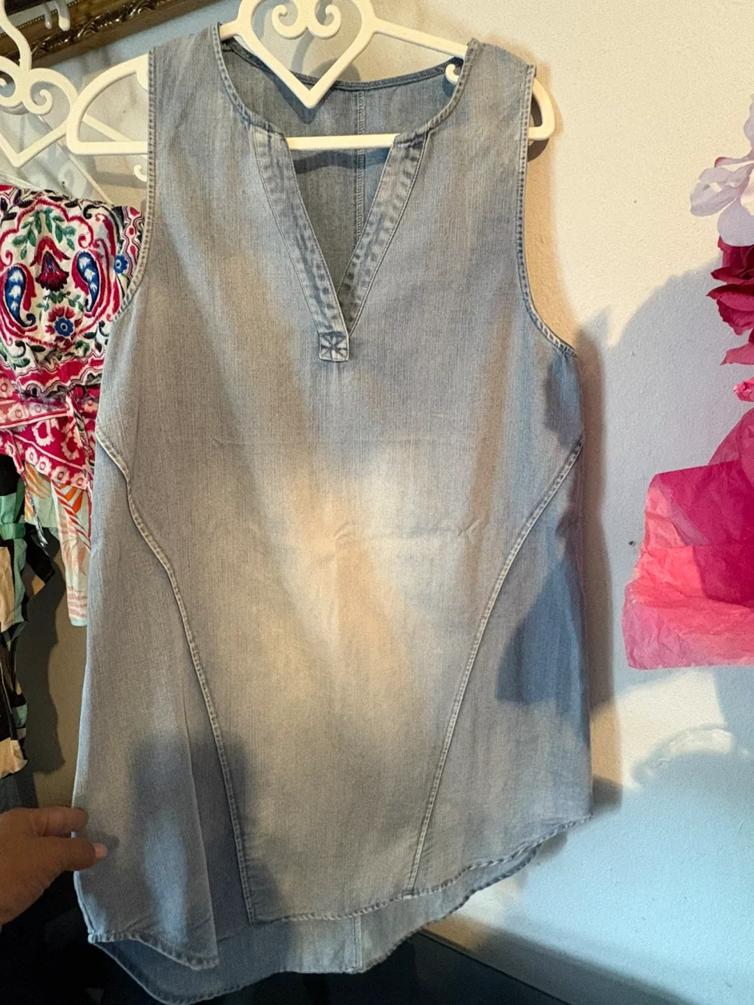 Sleeveless Denim Top thumbnail