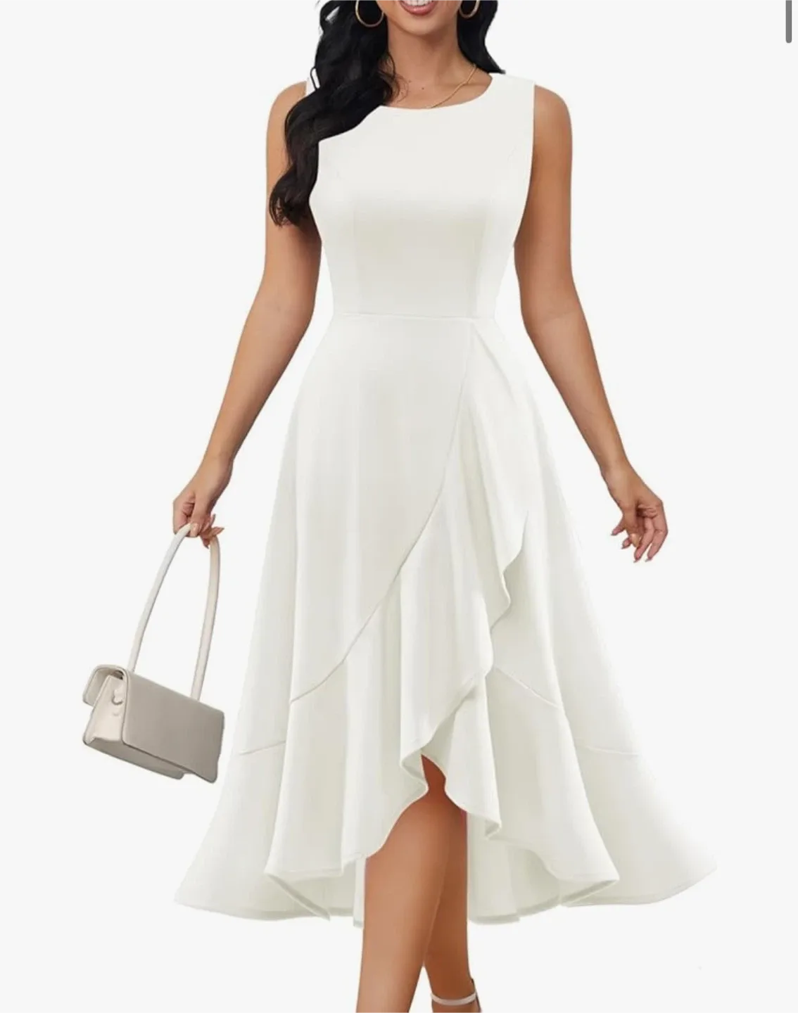 White Cocktail Dress – Size Large image indicator(4)