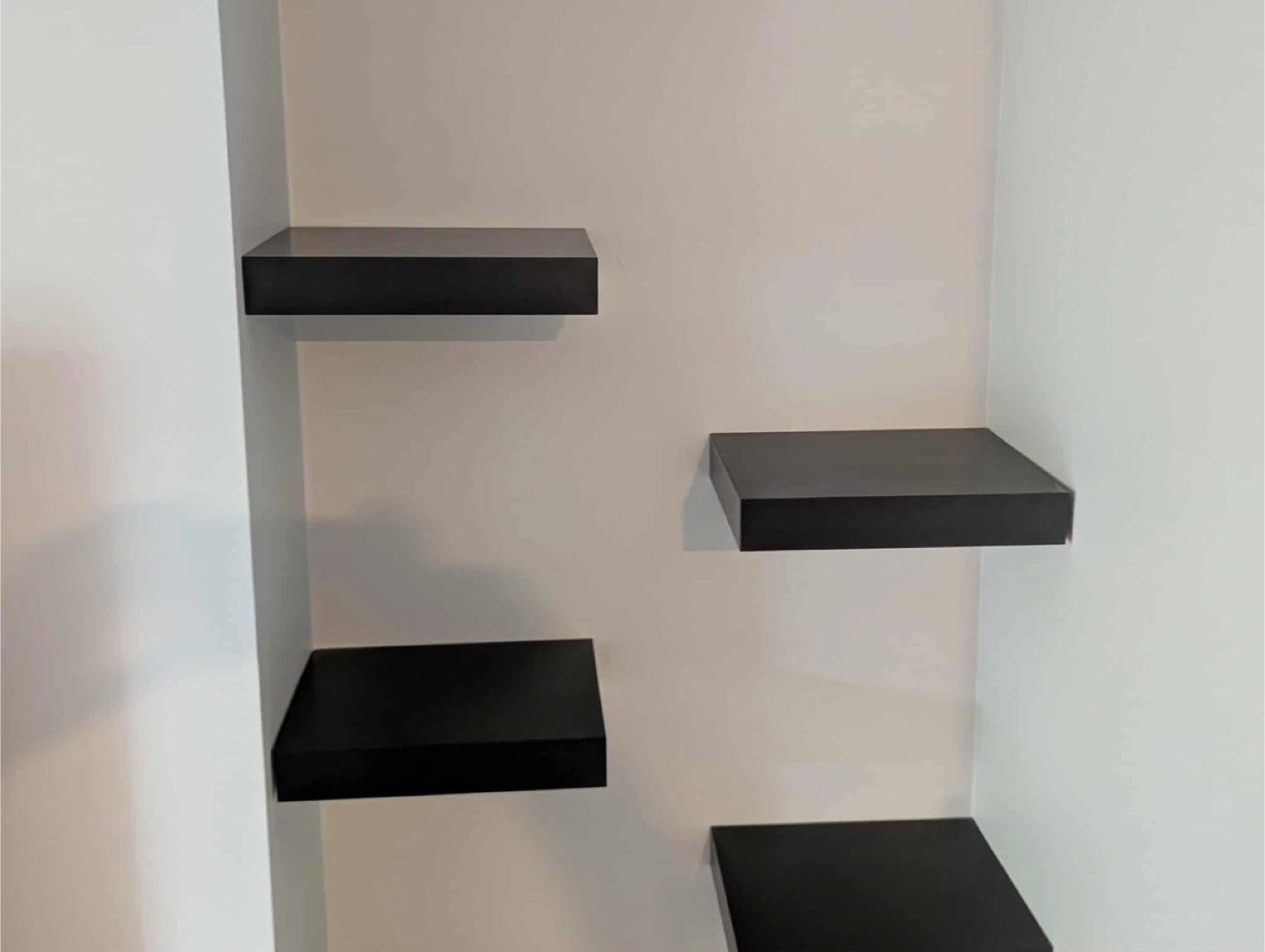 IKEA Lack Wall Shelves - Black (10 shelves)