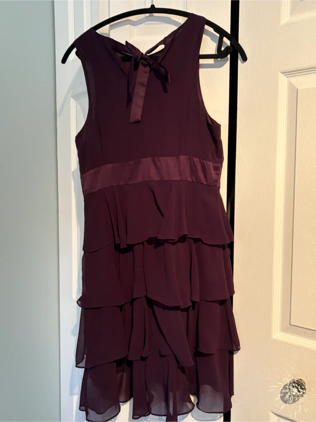 Rw&co Purple Ruffled Dress image indicator(2)