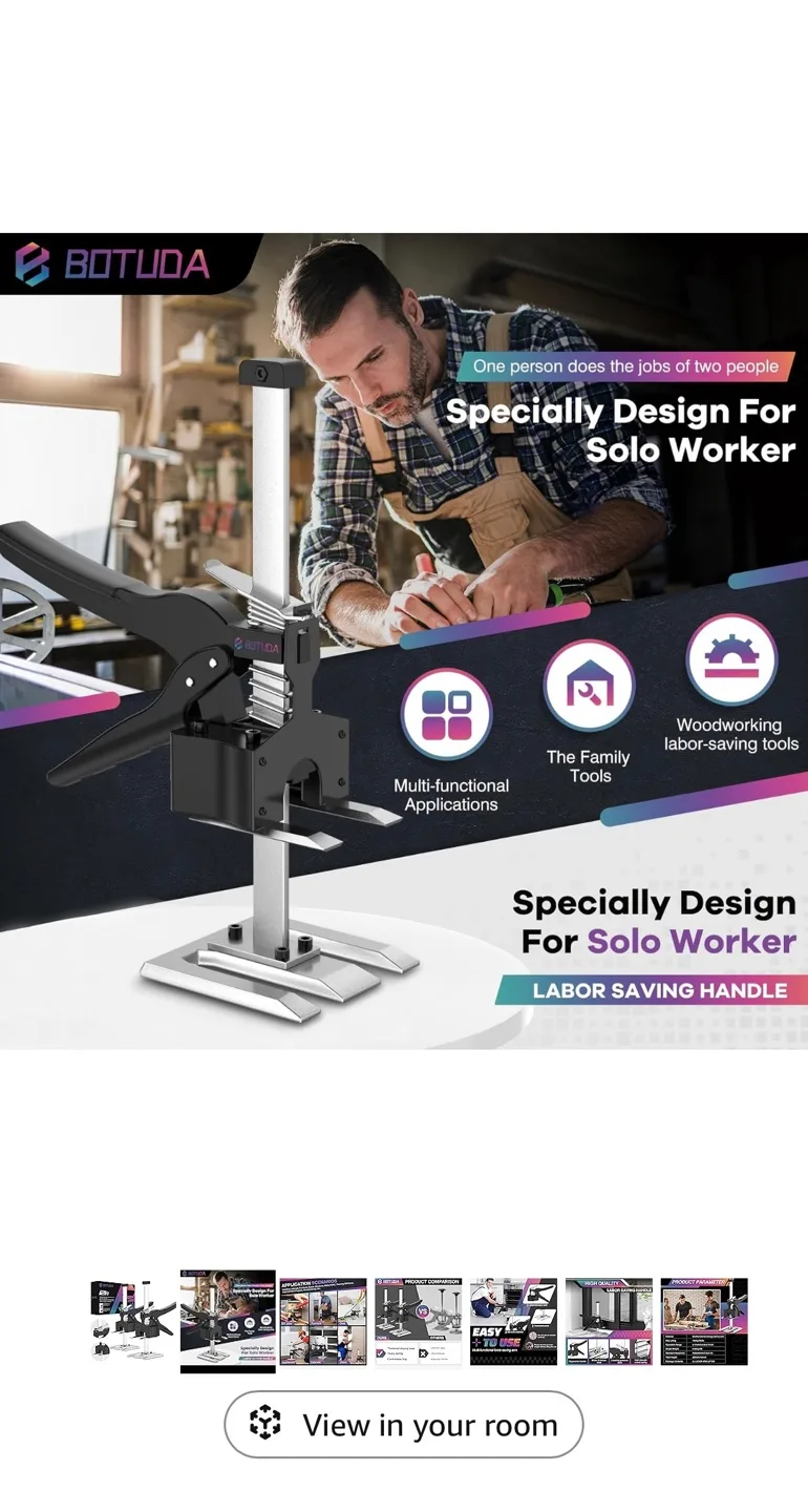 BOTUDA 12in Labor Saving Hand Lifting Jack Tool (2 Pack) image indicator(3)