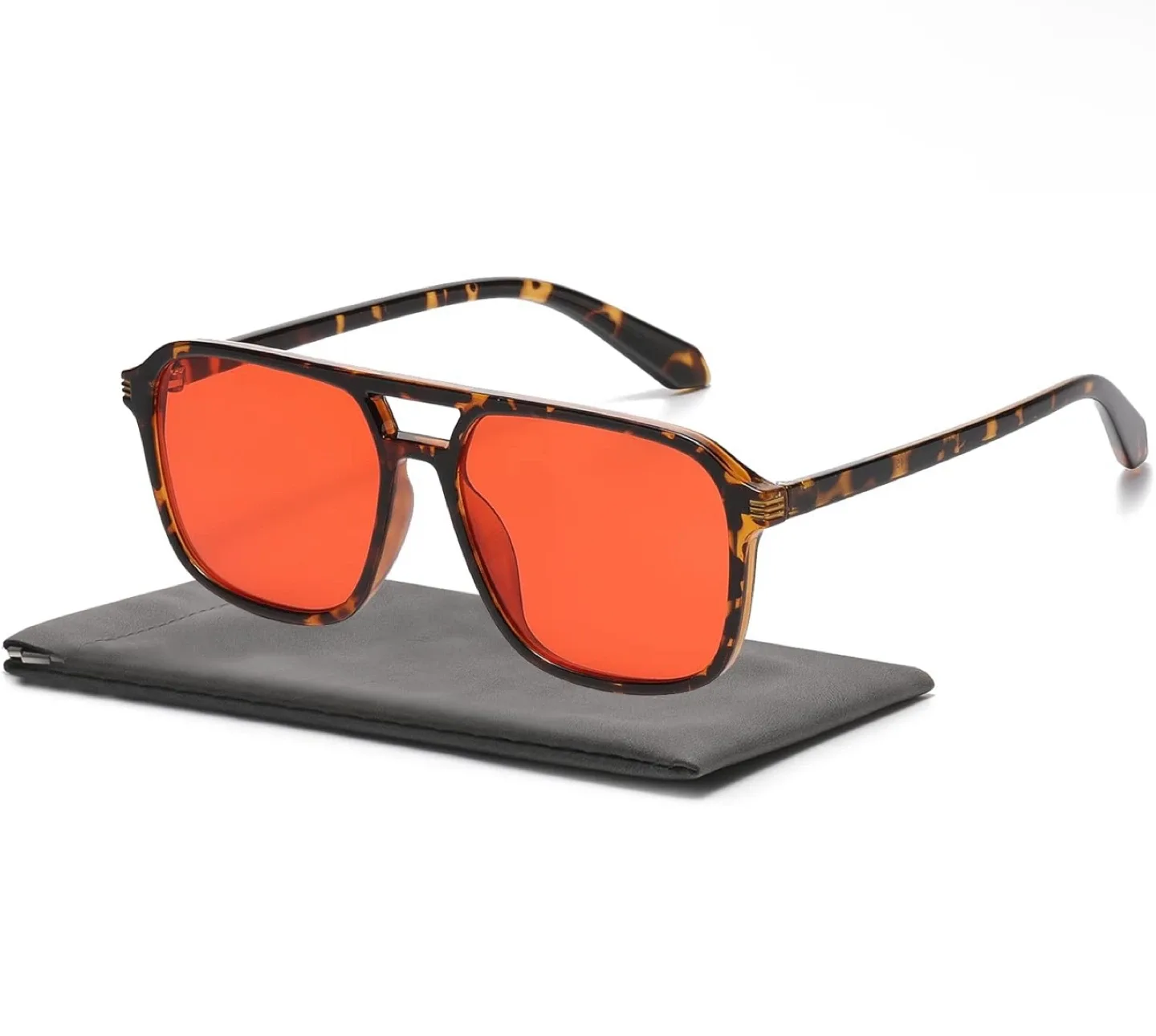 Retro Blue Light Blocking Glasses - Orange Lens thumbnail