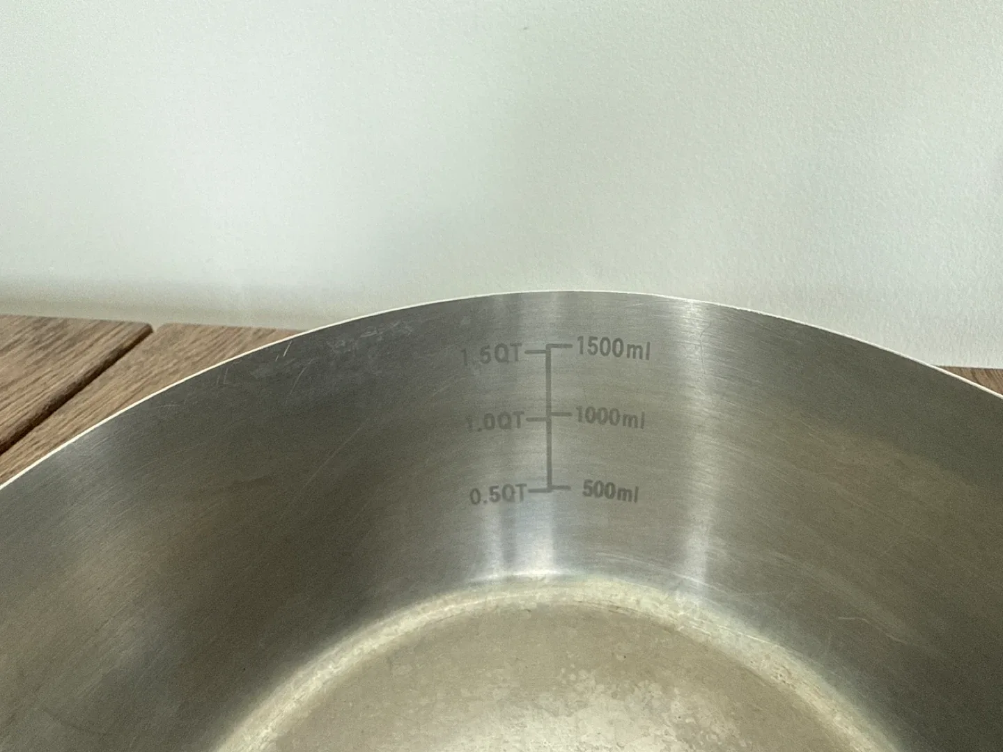 Japanese style stainless steel 1.5 QT Saucepan image indicator(3)