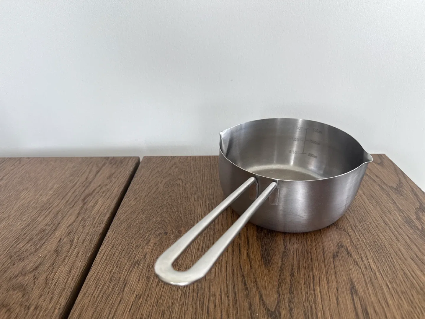 Japanese style stainless steel 1.5 QT Saucepan image indicator(2)