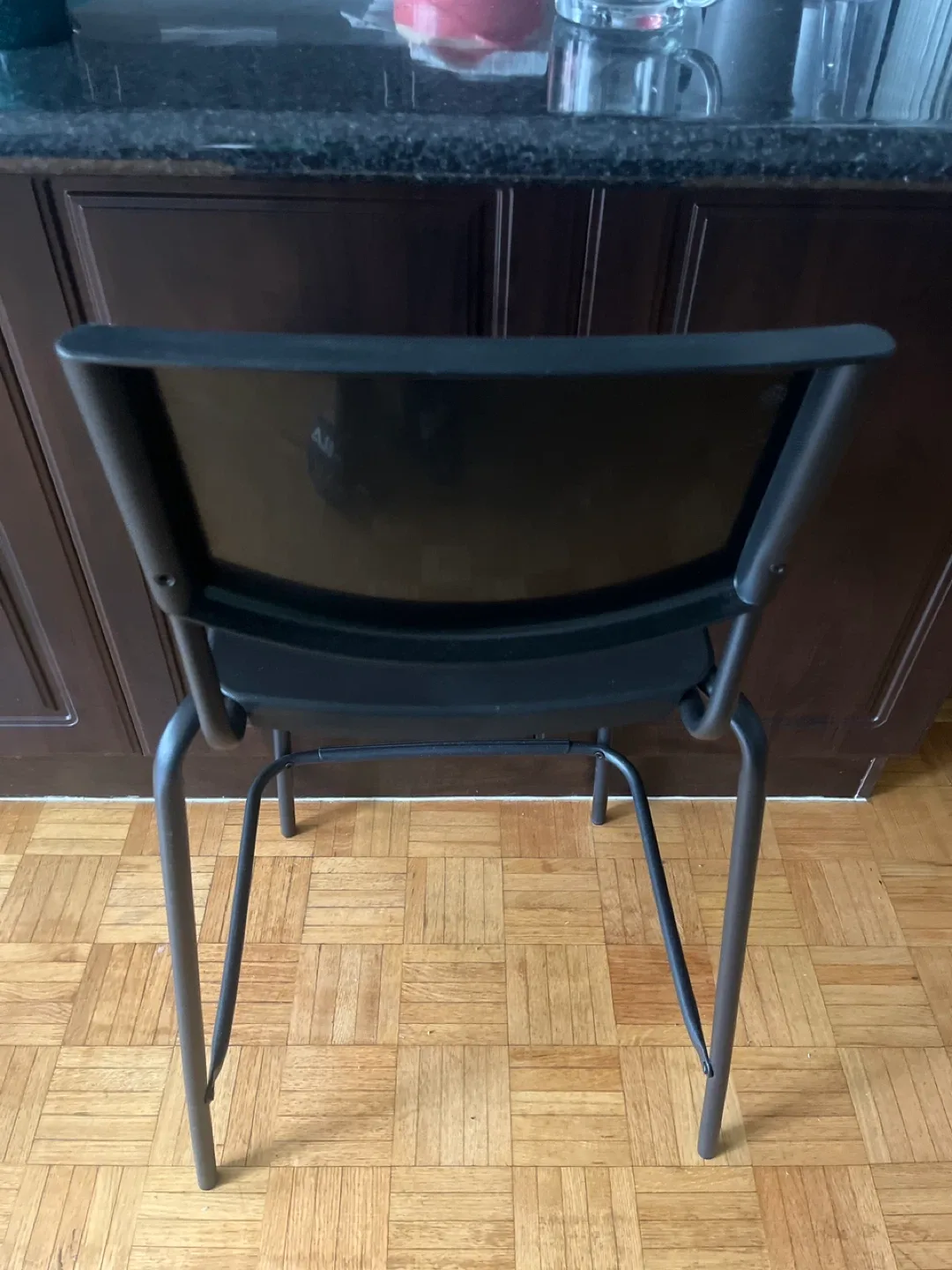 Set of 2 Black Bar Stools image indicator(3)