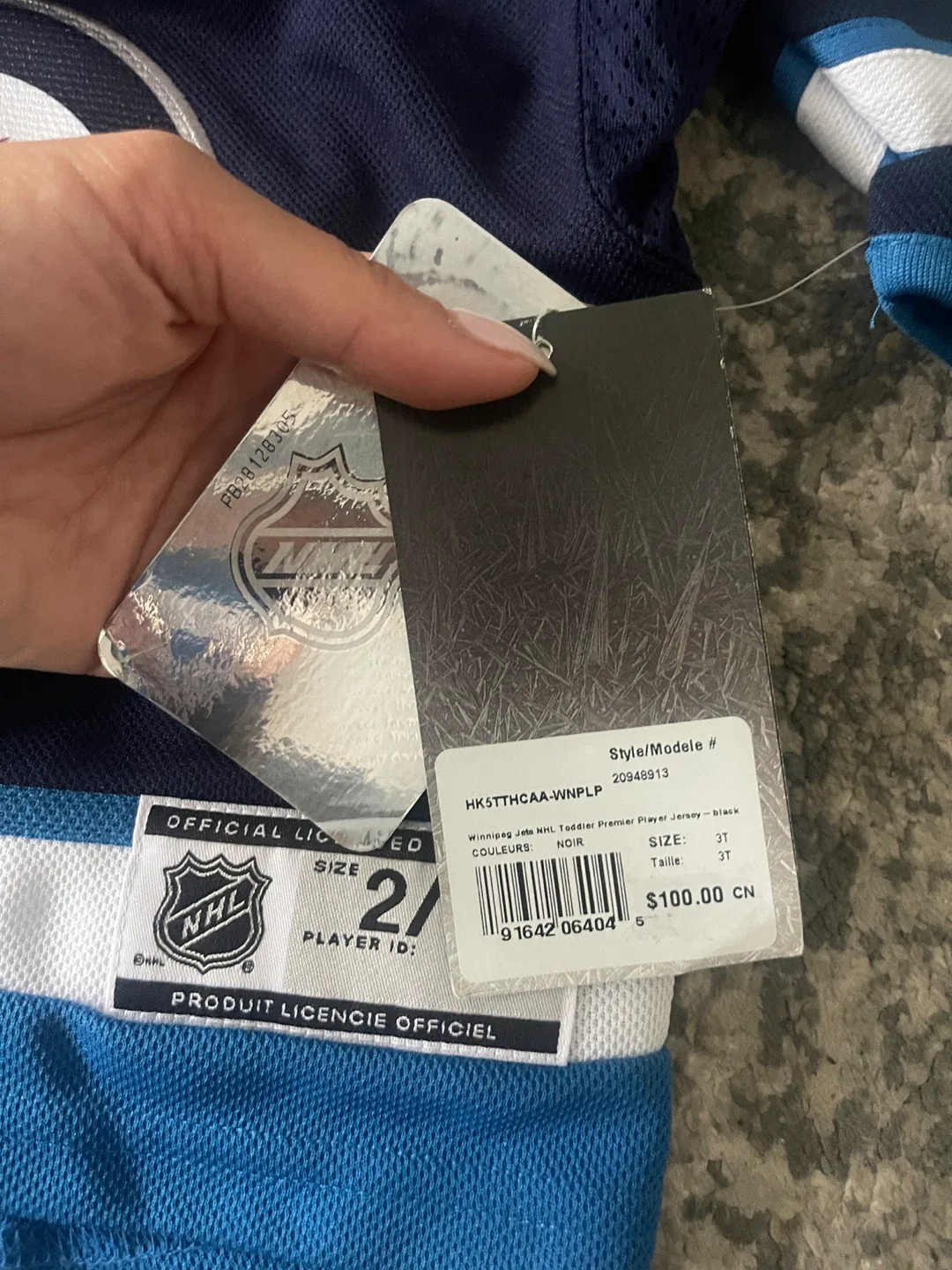 Winnipeg Jets Laine Jersey - Size 2/4T image indicator(4)