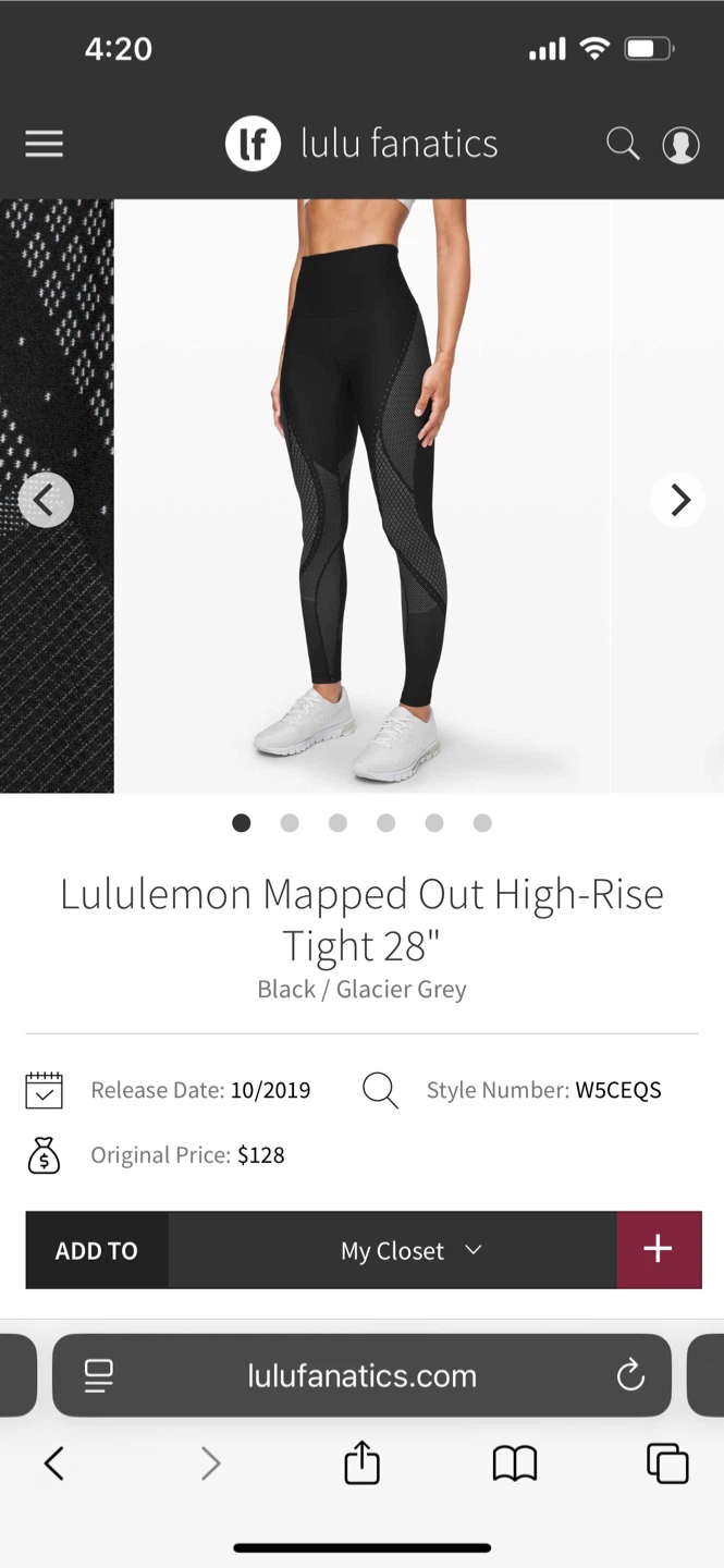 Lululemon Mapped Out High-Rise Tight 28" - Size 10 - photo 4