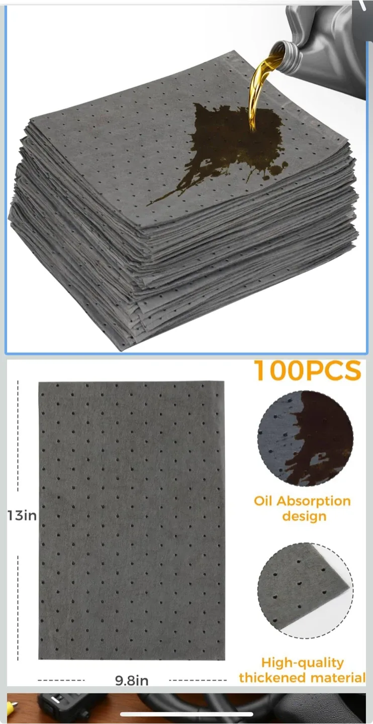 Oil Absorbent Mats - 100pcs thumbnail