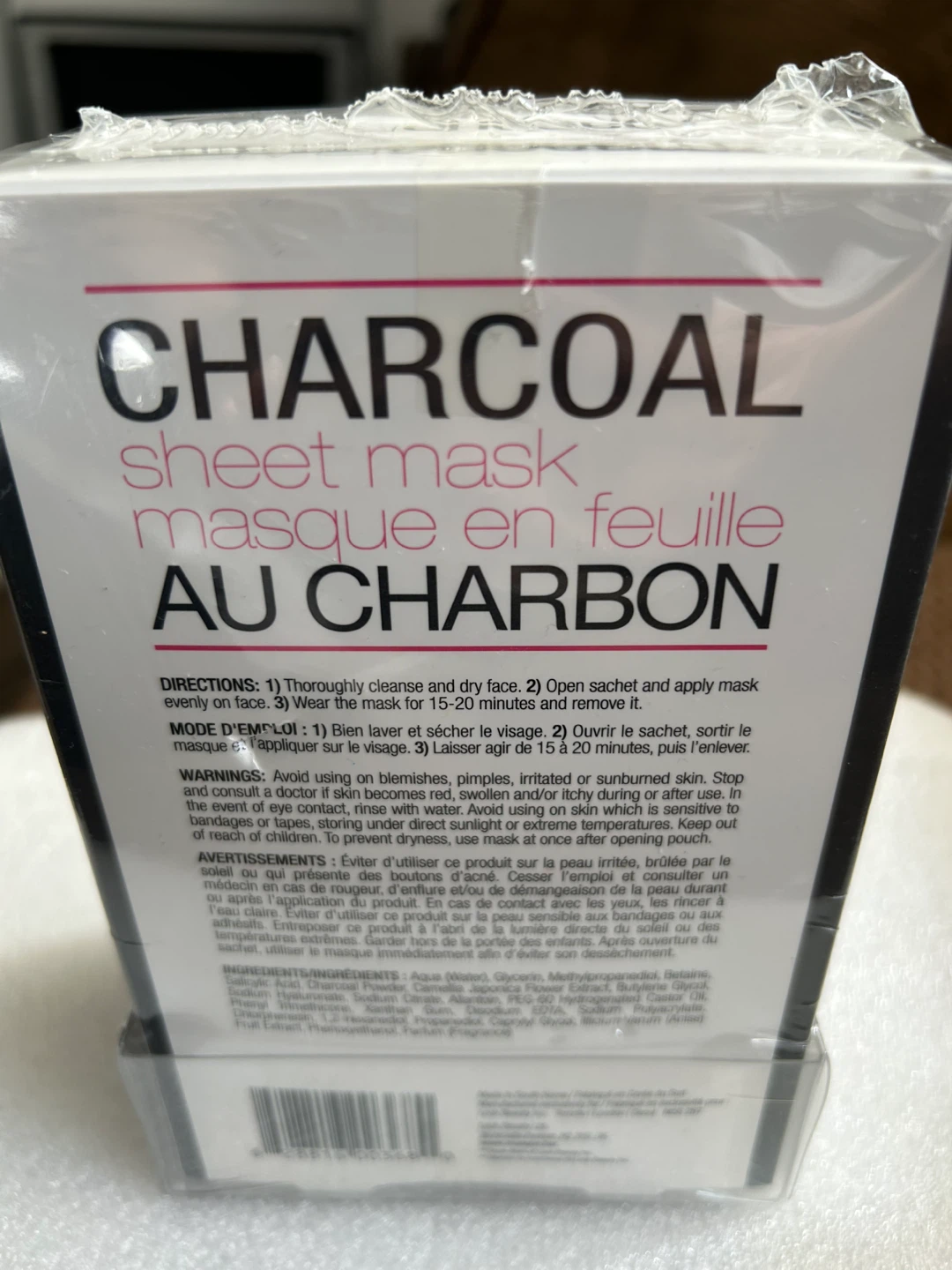 NEW Masque BAR Charcoal Sheet Mask - 3 pack of 3 - photo 2