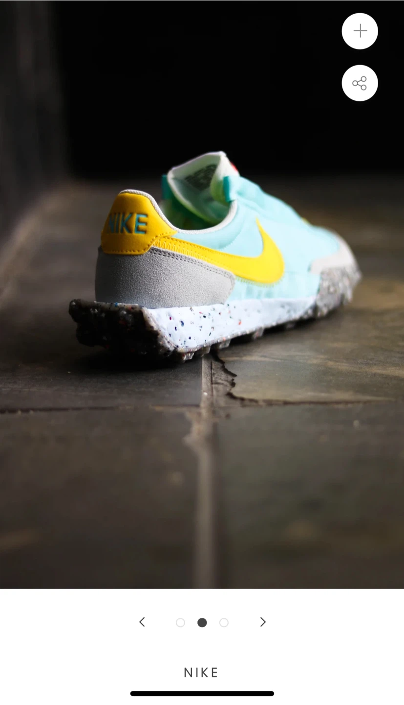 W NIKE WAFFLE RACER CRATER "BLEACHED AQUA" - photo 3