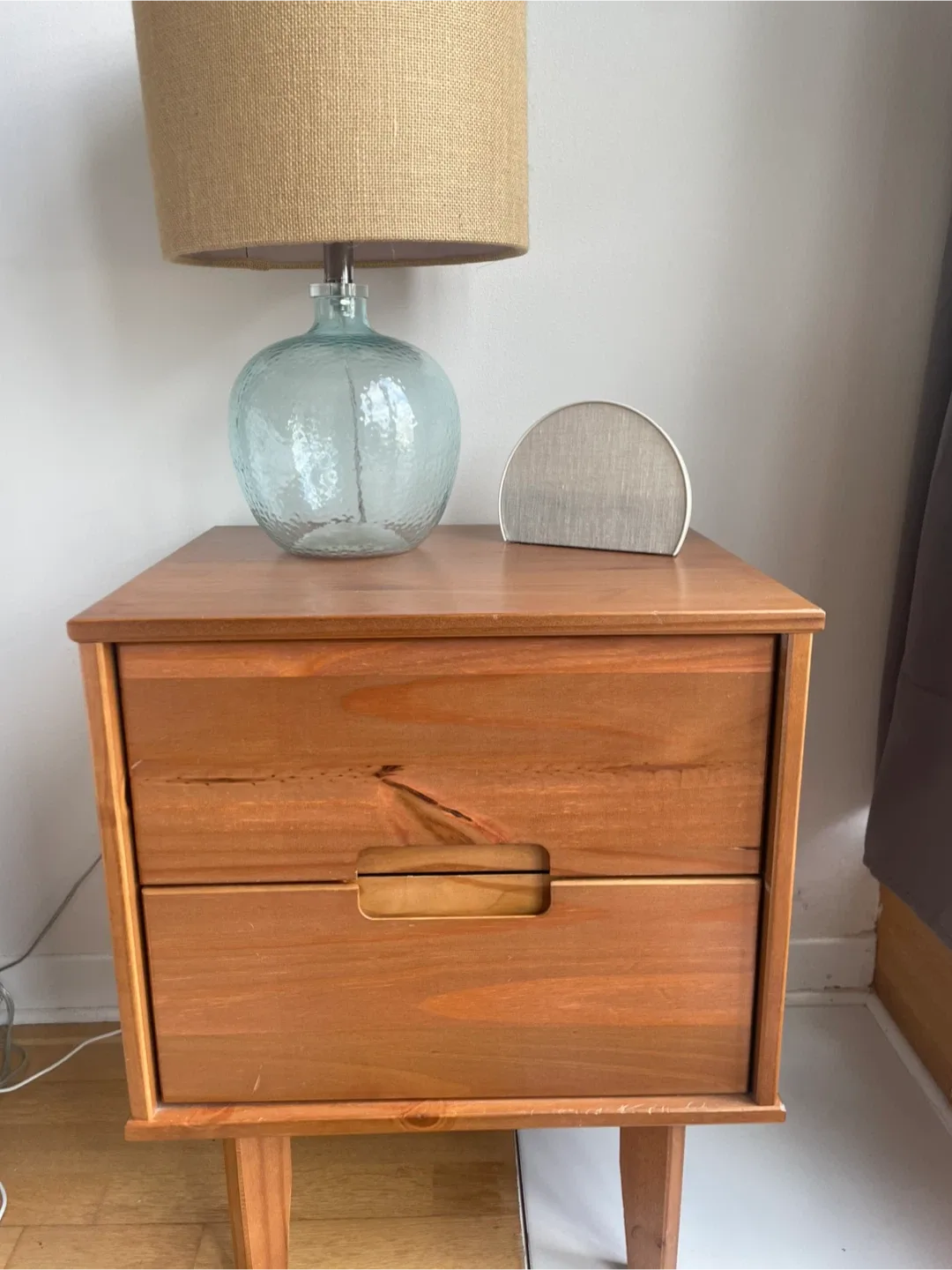 Pair of Wood Nightstands thumbnail