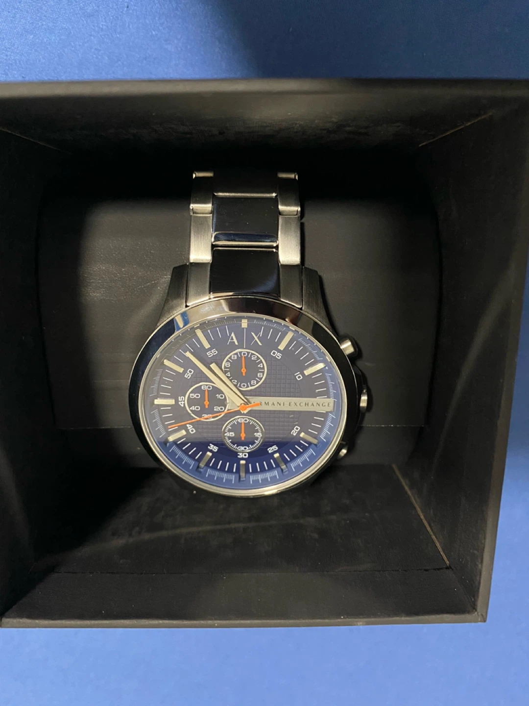Armani Exchange AX2101 Men's Watch - Silver/Blue