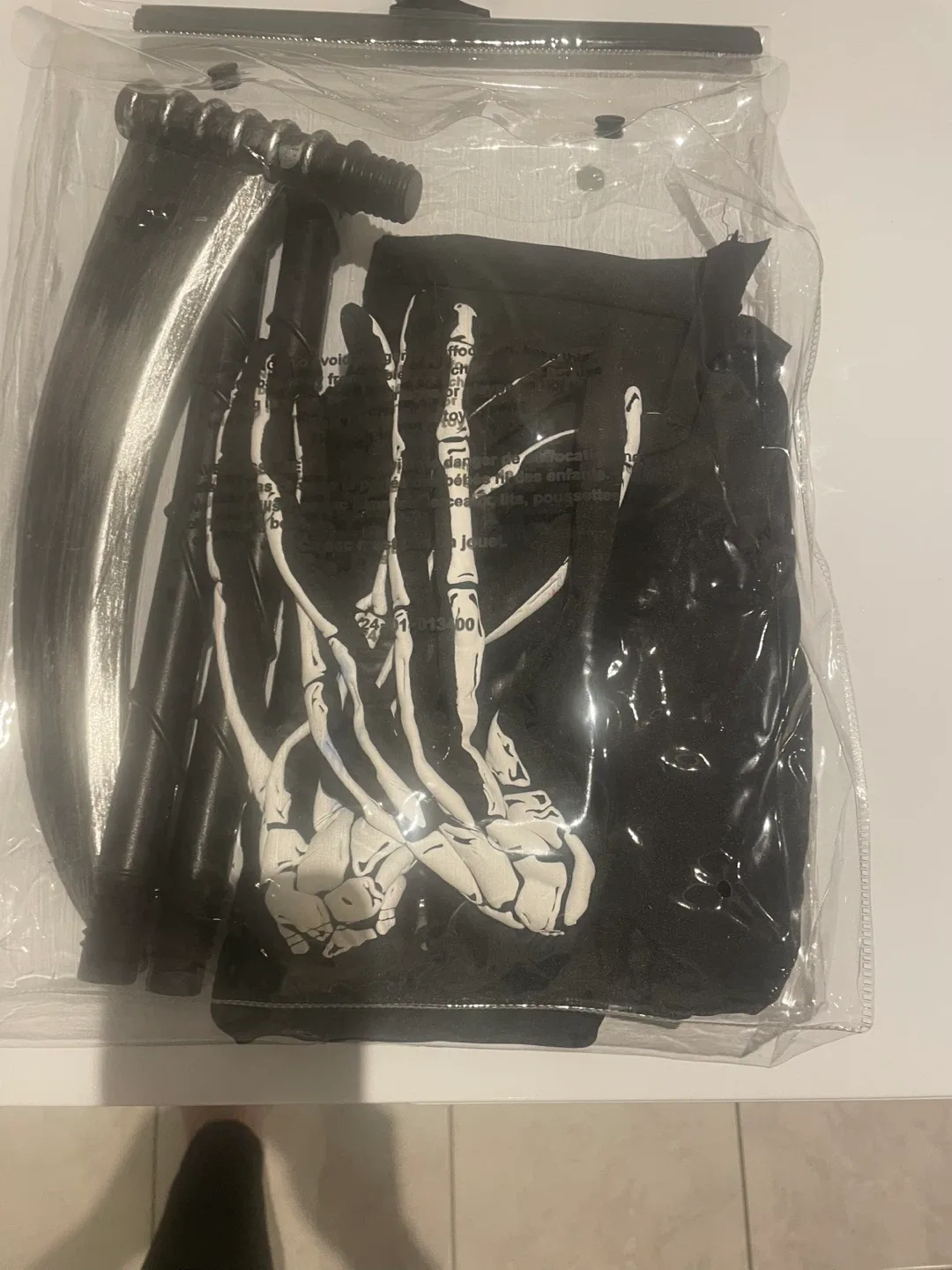 Grim Reaper Costume - Includes Scythe and Gloves image indicator(7)