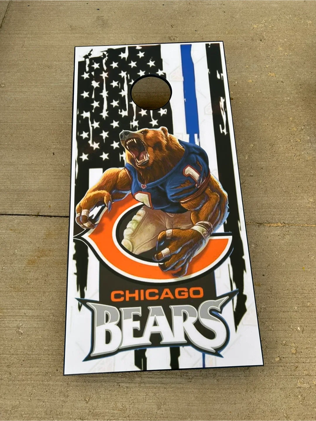 Custom Cornhole (Boards Only) White Sox, Bears image indicator(9)
