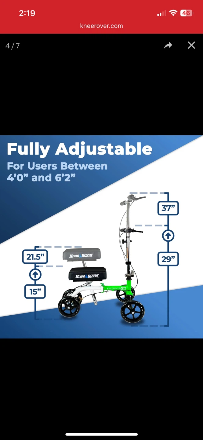 KneeRover GO Knee Scooter - photo 4