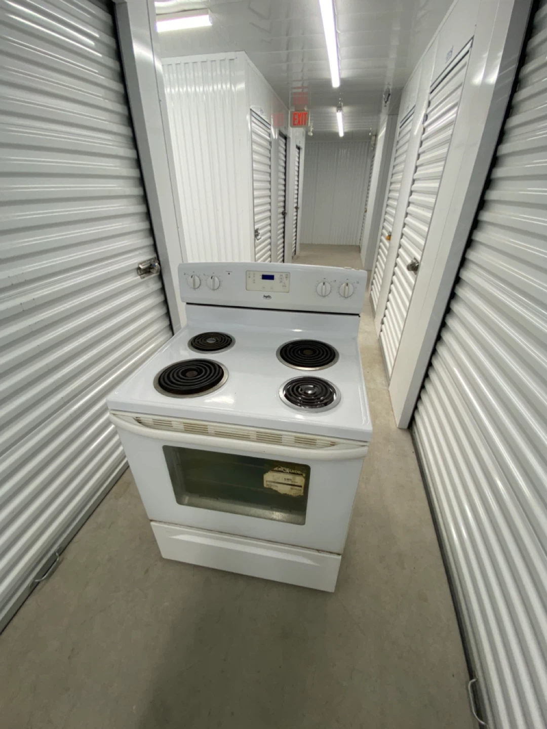 SLIGHTLY USED WHITE COIL STOVE - photo 2
