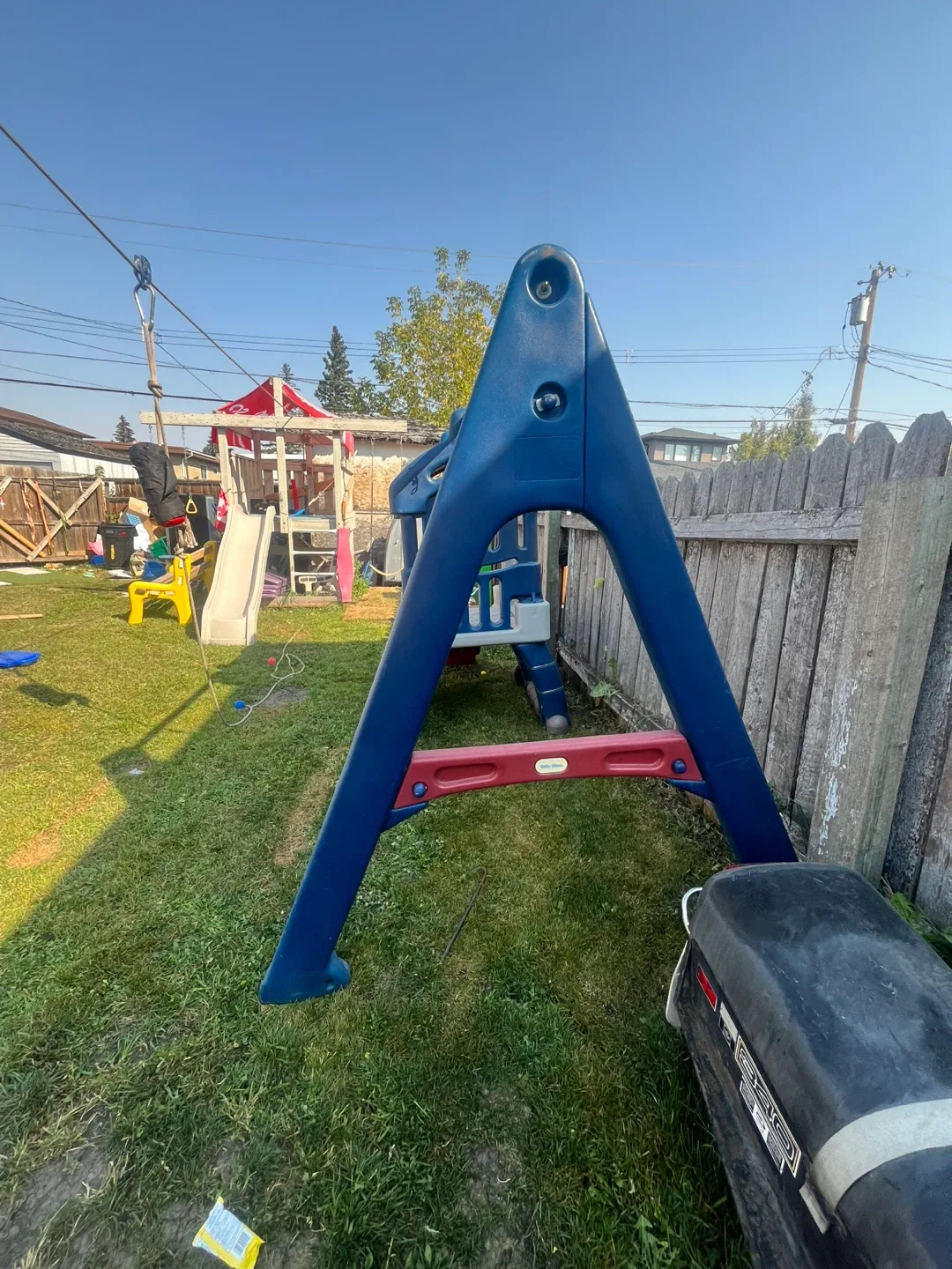 Kids Playset with Slide and swing attachment no swings image indicator(4)