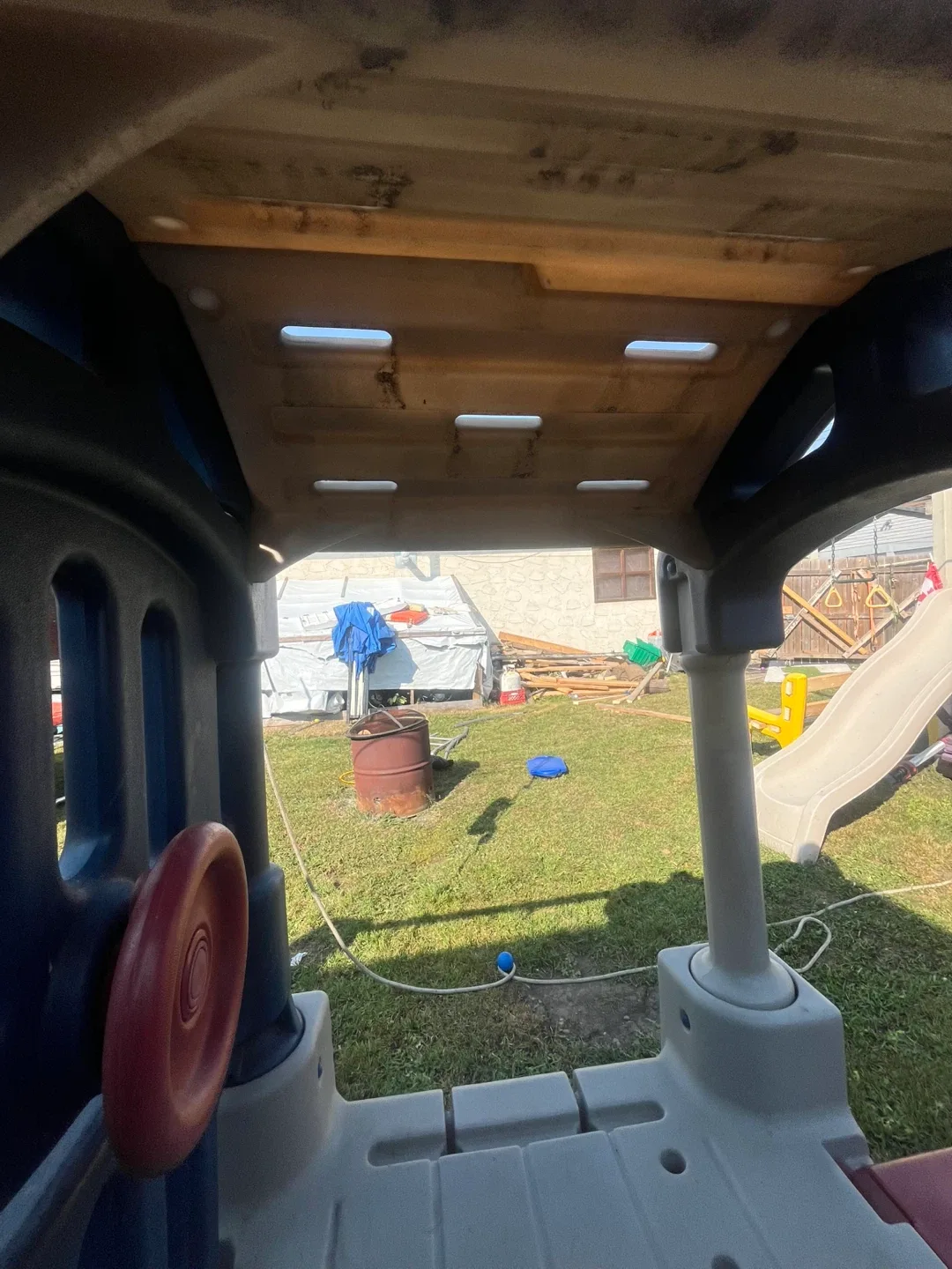 Kids Playset with Slide and swing attachment no swings image indicator(7)