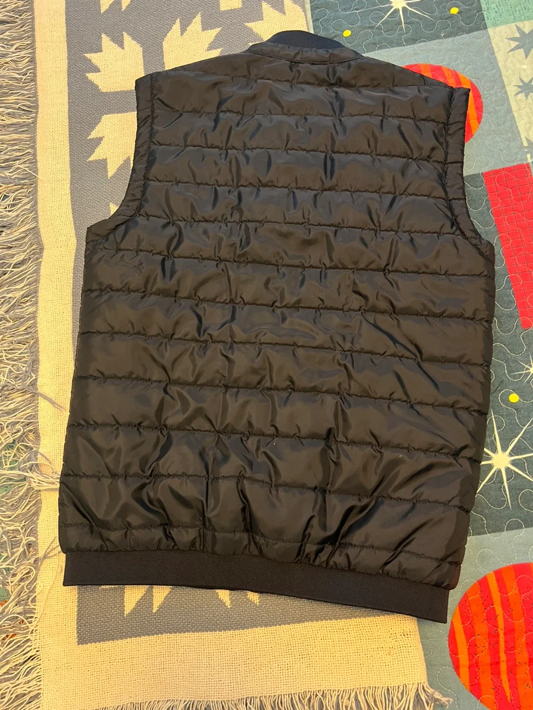 Zara Man Black Puffer Vest Size S image indicator(2)