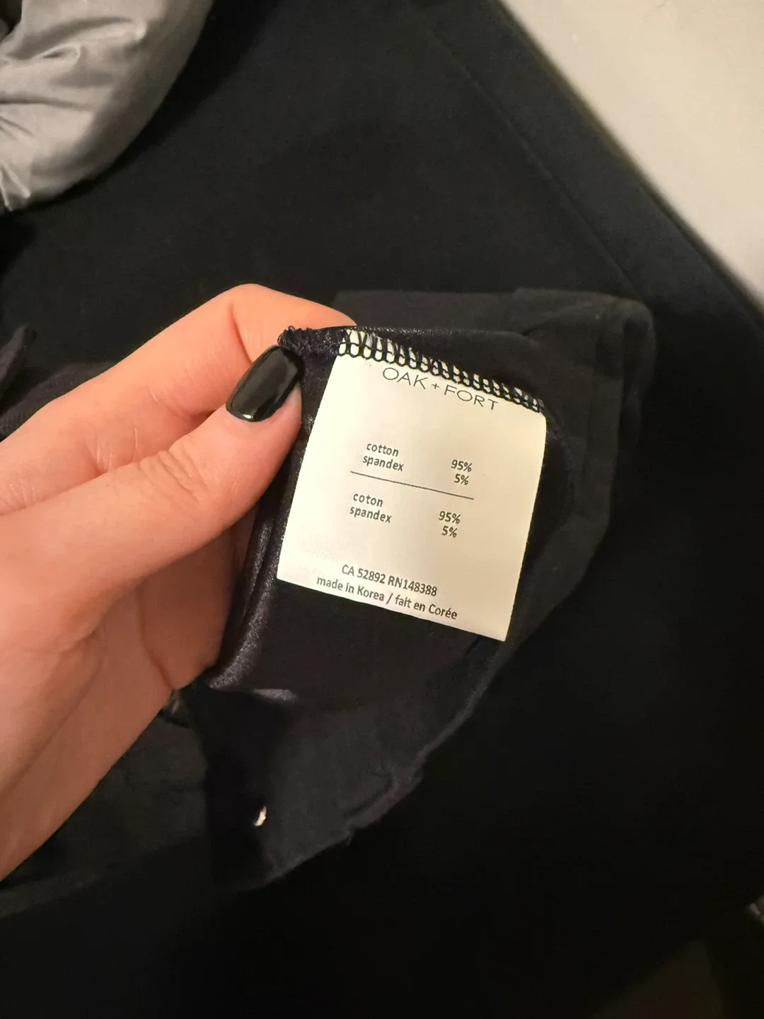 Oak + Fort Black Mini Skirt - Size XS image indicator(5)