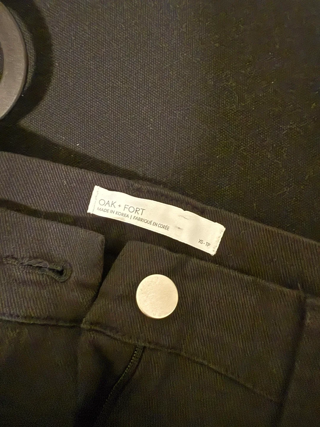 Oak + Fort Black Mini Skirt - Size XS image indicator(3)