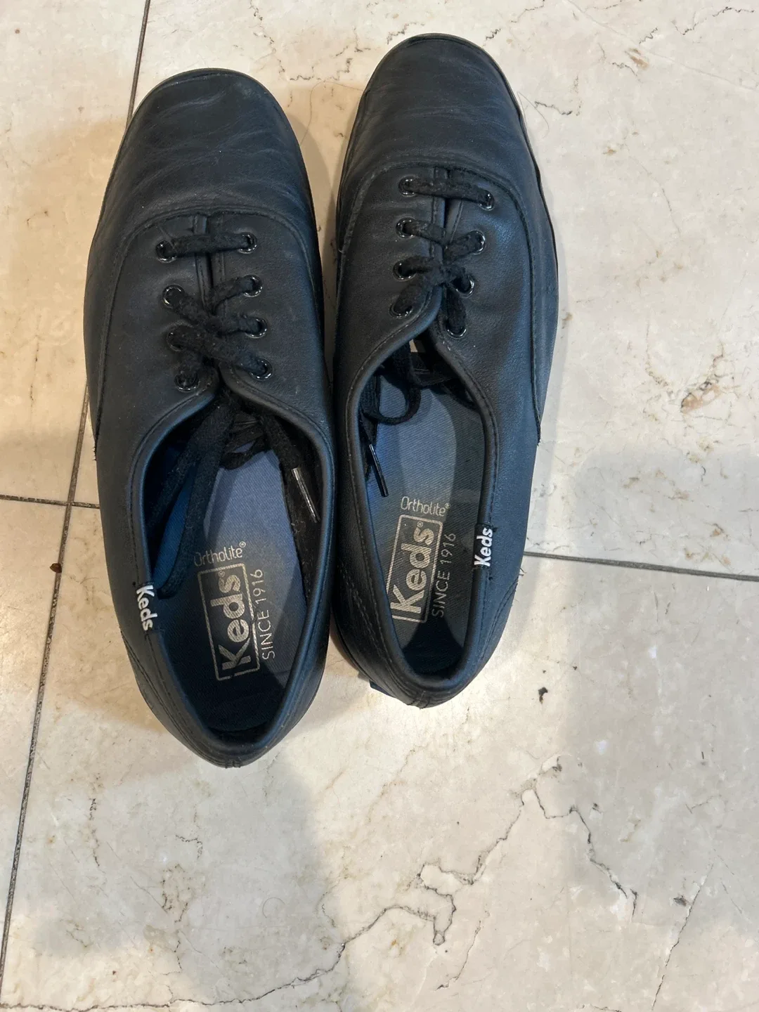 Keds Black Leather Sneakers image indicator(3)