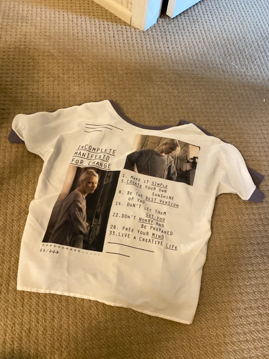 Zara W&B Top - Size M image indicator(3)