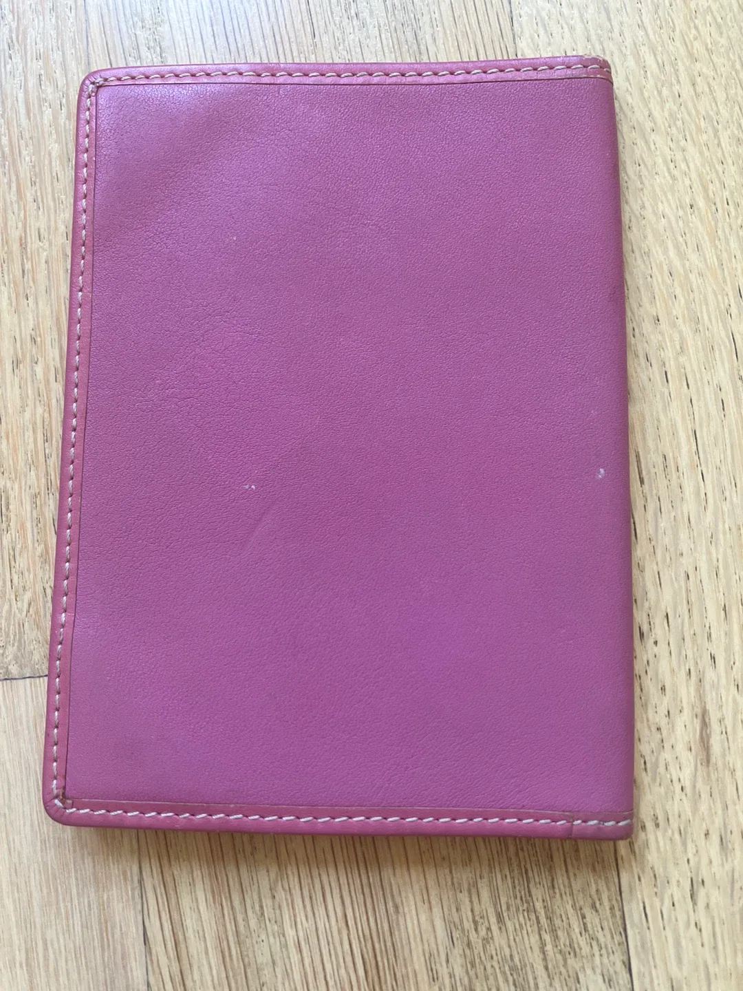 Coach Pink Leather Passport Holder image indicator(3)