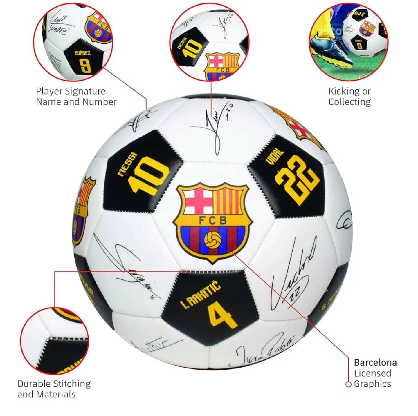 FC Barcelona Autographed Soccer Ball image indicator(5)