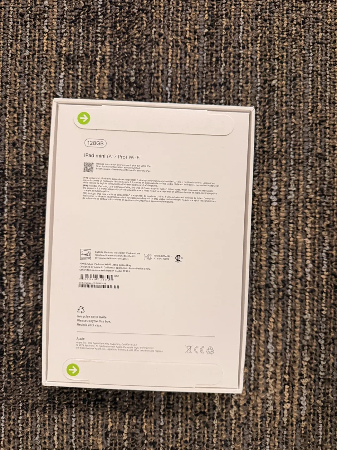 New iPad mini (A17 Pro) Wi-Fi 128GB Space Gray image indicator(2)