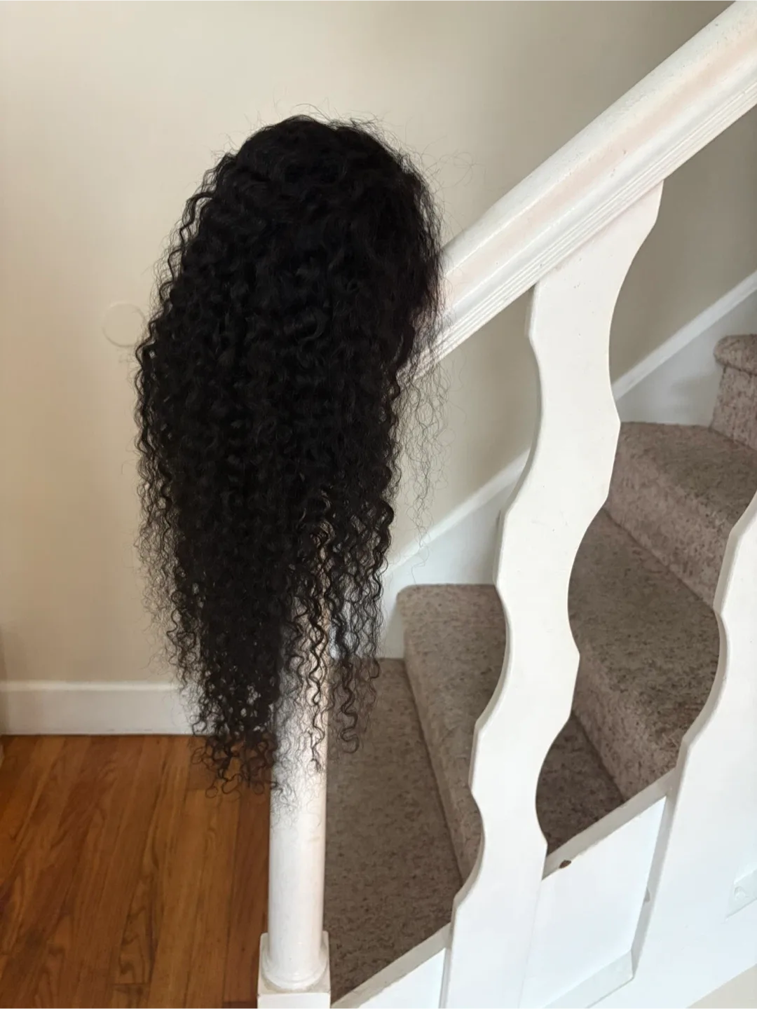 kinky-curly Half| 100% human hair wig| 28 Inches image indicator(2)